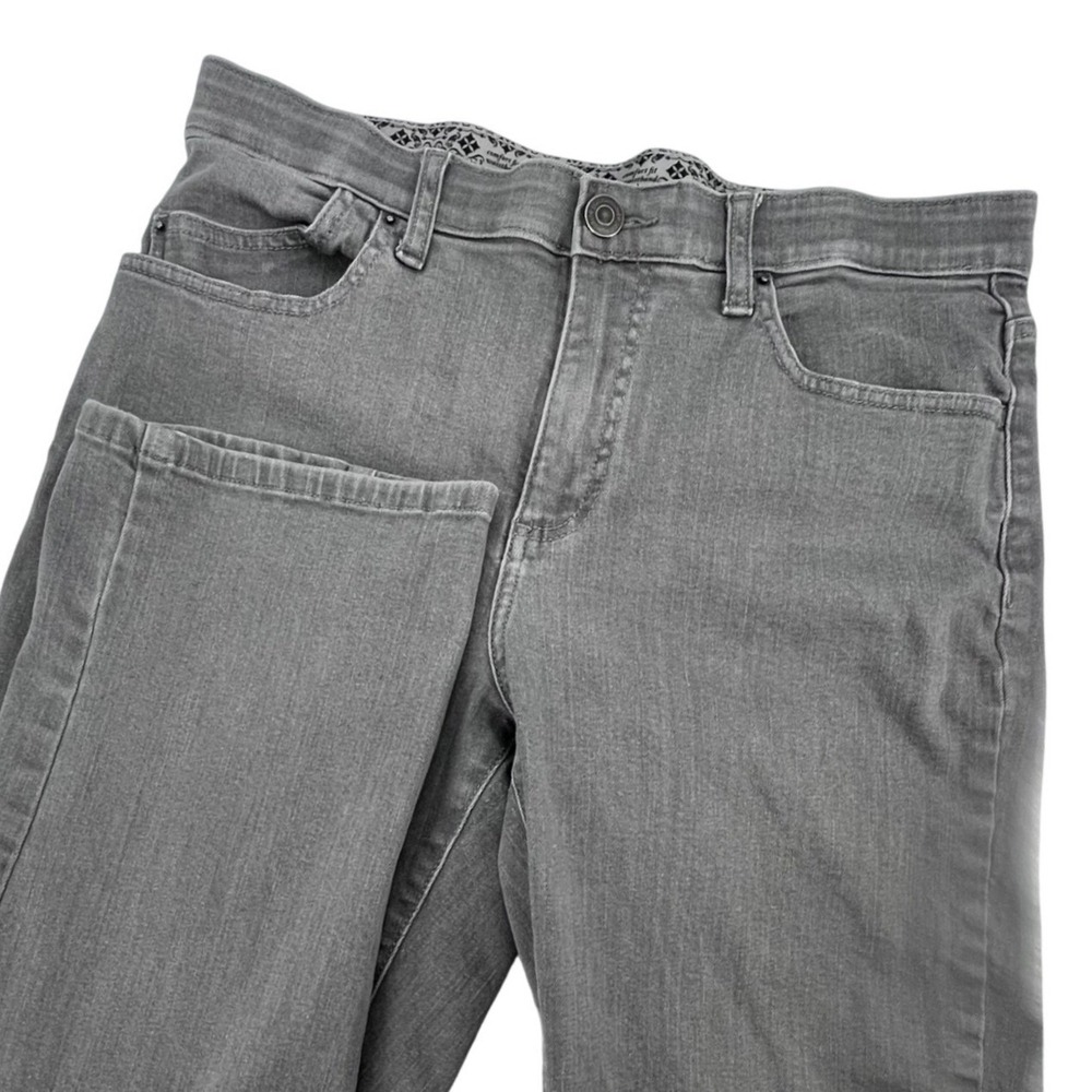 Lee Platinum Label Straight Leg Jeans Womens 10M Gray Comfort Waistband Stretch